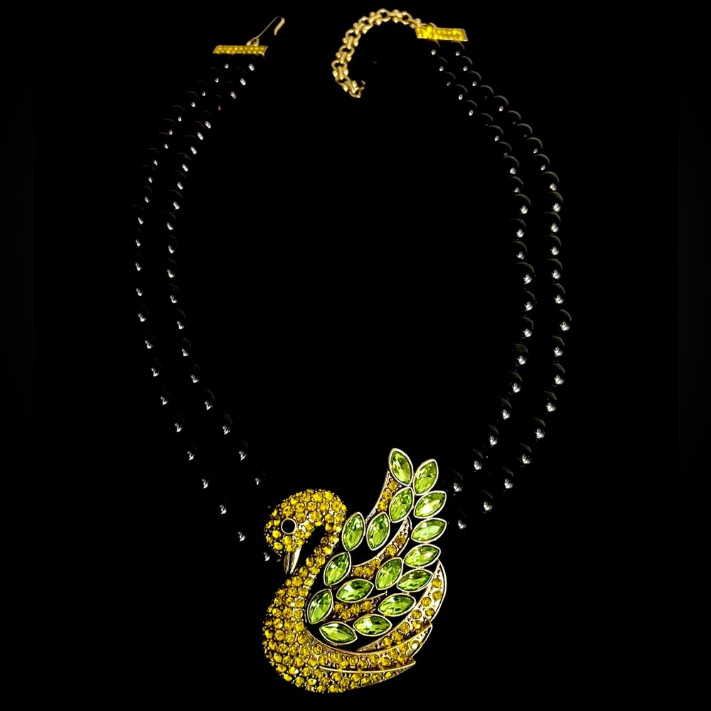 Heidi Daus Swan Song Crystal Beaded Necklace